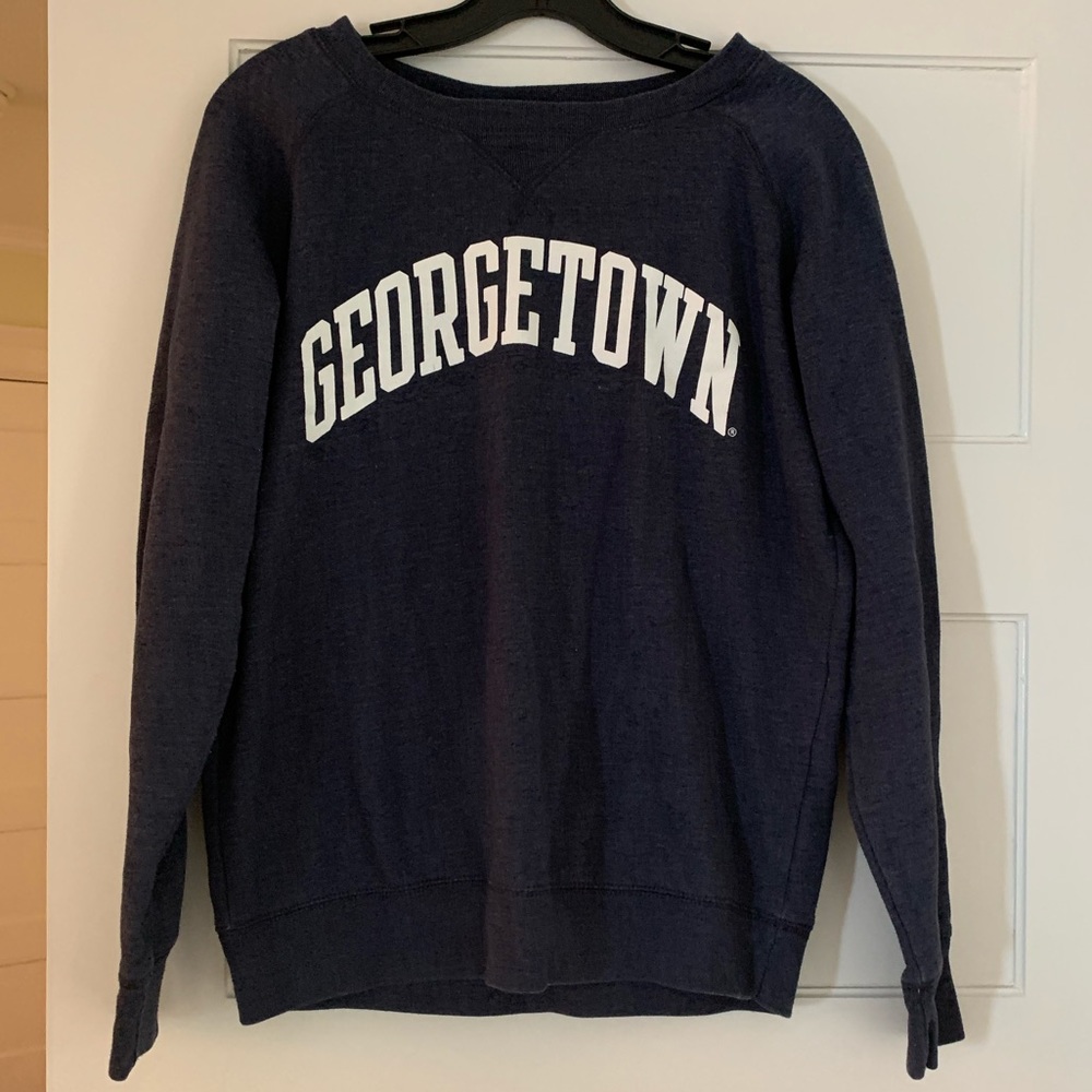 College sweatshirt